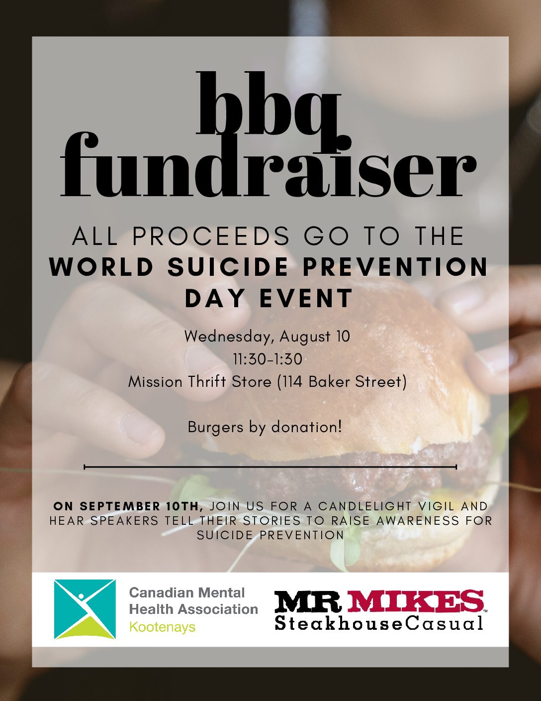 BBQ Fundraiser for World Suicide Prevention Day